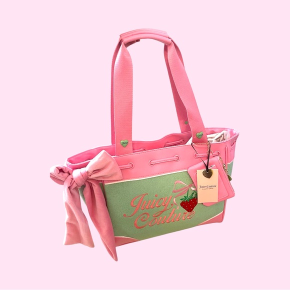 Juicy Couture Handbags - Juicy Couture Pink and Retro Green Strawberry Daydreamer